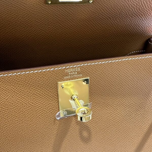 wsxc1787763470047_6 Old Cobbler Kelly Epsom Leather Golden Brown Gold Hardware 28cm Full Handmade