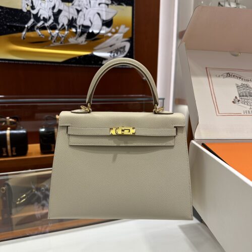 wsxc1787763511341_0 Old Cobbler Kelly Epsom Leather Cream White Gold Hardware 25cm Full Handmade