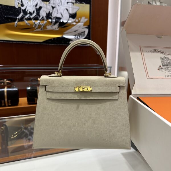 wsxc1787763511341_0 Old Cobbler Kelly Epsom Leather Cream White Gold Hardware 25cm Full Handmade