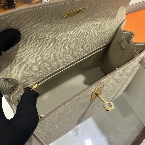 wsxc1787763511341_7 Old Cobbler Kelly Epsom Leather Cream White Gold Hardware 25cm Full Handmade