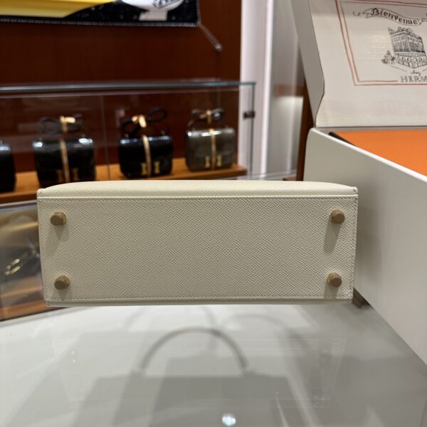 wsxc1787763511341_8 Old Cobbler Kelly Epsom Leather Cream White Gold Hardware 25cm Full Handmade