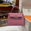 Old Cobbler Kelly Epsom Leather Sakura Pink Silver Hardware 25cm Full Handmade