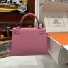 Old Cobbler Kelly Epsom Leather Sakura Pink Silver Hardware 25cm Full Handmade