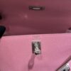 Old Cobbler Kelly Epsom Leather Sakura Pink Silver Hardware 25cm Full Handmade