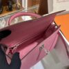 Old Cobbler Kelly Epsom Leather Sakura Pink Silver Hardware 25cm Full Handmade