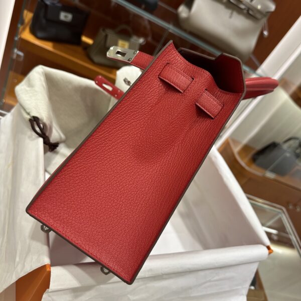 wsxc1790587069228_10 Old Cobbler Kelly Chevre Leather Q5 Chinese Red Silver Hardware 28cm Full Handmade