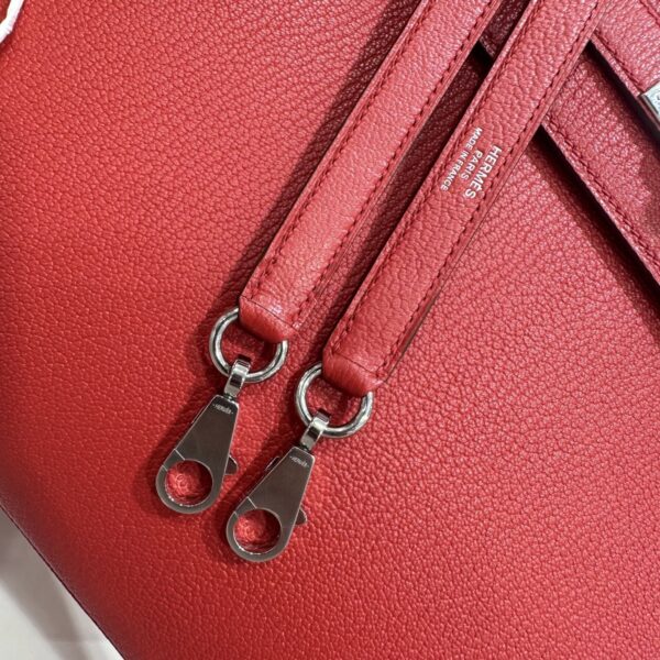 wsxc1790587069228_7 Old Cobbler Kelly Chevre Leather Q5 Chinese Red Silver Hardware 28cm Full Handmade