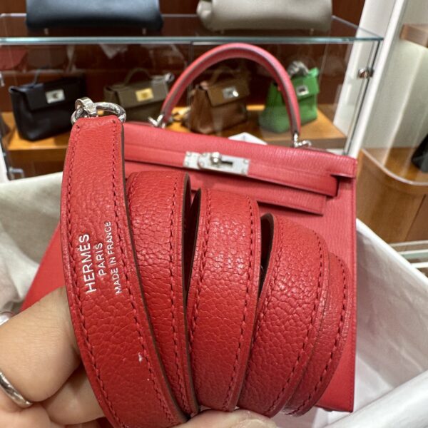 wsxc1790587069473_11 Old Cobbler Kelly Chevre Leather Q5 Chinese Red Silver Hardware 28cm Full Handmade