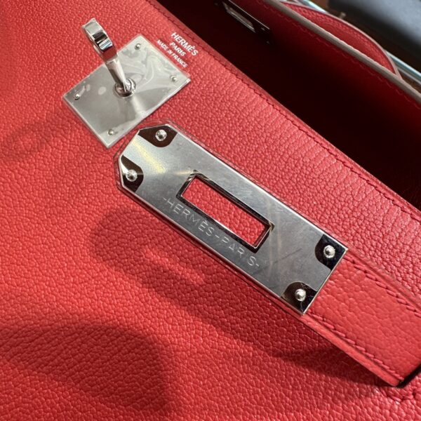wsxc1790587069526_13 Old Cobbler Kelly Chevre Leather Q5 Chinese Red Silver Hardware 28cm Full Handmade