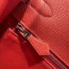 wsxc1790587069615_16 Old Cobbler Kelly Chevre Leather Q5 Chinese Red Silver Hardware 28cm Full Handmade