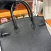 wsxc1790587151773_7 Old Cobbler Birkin Chevre Leather CK89 Black & Blue Silver Hardware 30cm Full Handmade