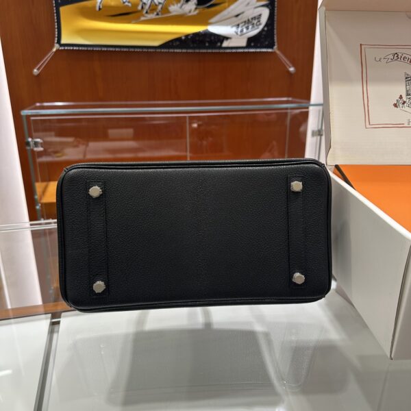 wsxc1790587151773_8 Old Cobbler Birkin Chevre Leather CK89 Black & Blue Silver Hardware 30cm Full Handmade