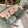 wsxc1790587176292_4 Old Cobbler Birkin Chevre Leather Sakura Pink & Light Blue Silver Hardware 25cm Full Handmade