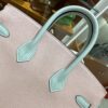wsxc1790587176292_7 Old Cobbler Birkin Chevre Leather Sakura Pink & Light Blue Silver Hardware 25cm Full Handmade