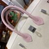 wsxc1790587202813_11 Old Cobbler Birkin Chevre Leather Cream White & Sakura Pink Silver Hardware 25cm Full Handmade