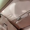wsxc1790587203085_16 Old Cobbler Birkin Chevre Leather Cream White & Sakura Pink Silver Hardware 25cm Full Handmade