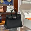 wsxc1792079064758_0-1 Old Cobbler Birkin Touch Togo & Matte Alligator Crocodile CK89 Black Silver Hardware 25cm Full Handmade