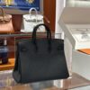 wsxc1792079064758_3 Old Cobbler Birkin Touch Togo & Matte Alligator Crocodile CK89 Black Silver Hardware 25cm Full Handmade