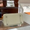 wsxc1792079098115_4 Old Cobbler Birkin Touch Togo & Matte Alligator Crocodile Cream White Silver Hardware 25cm Full Handmade