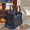 wsxc1792079122961_5 Old Cobbler Birkin Touch Togo & Matte Alligator Crocodile Deep Blue Silver Hardware 25cm Full Handmade