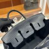 wsxc1792079122961_7 Old Cobbler Birkin Touch Togo & Matte Alligator Crocodile Deep Blue Silver Hardware 25cm Full Handmade