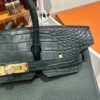 Old Cobbler Birkin Touch Togo & Matte Alligator Crocodile Cypress Green Gold Hardware 25cm Full Handmade