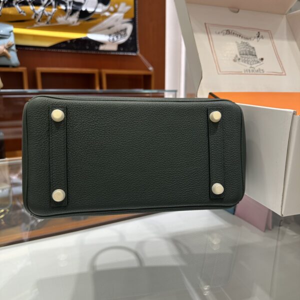 Old Cobbler Birkin Touch Togo & Matte Alligator Crocodile Cypress Green Gold Hardware 25cm Full Handmade