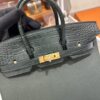 Old Cobbler Birkin Touch Togo & Matte Alligator Crocodile Cypress Green Gold Hardware 25cm Full Handmade