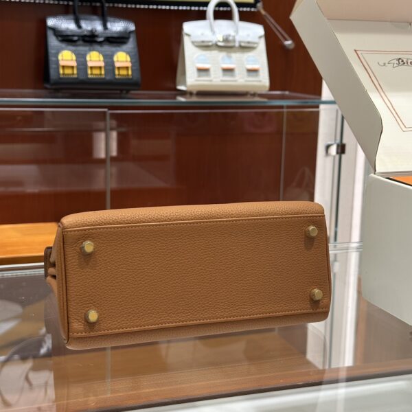 wsxc1792487175125_5 Old Cobbler Kelly Touch Togo & Matte Crocodile Golden Brown Gold Hardware 25cm Full Handmade